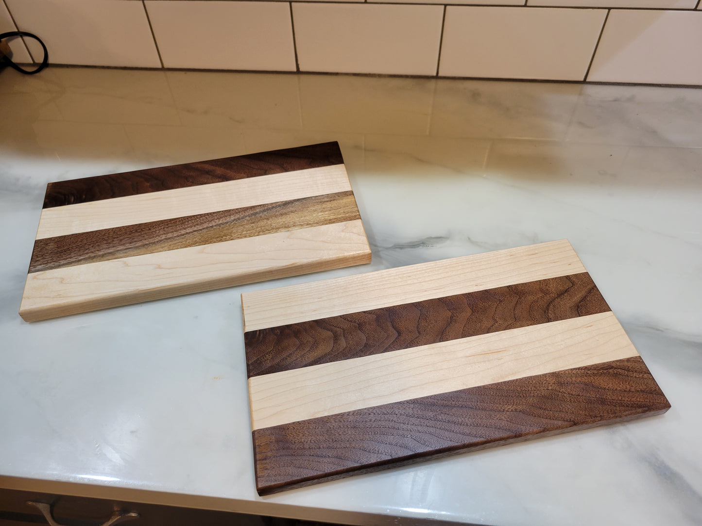 2 Species Handmade Face Grain Cutting Board