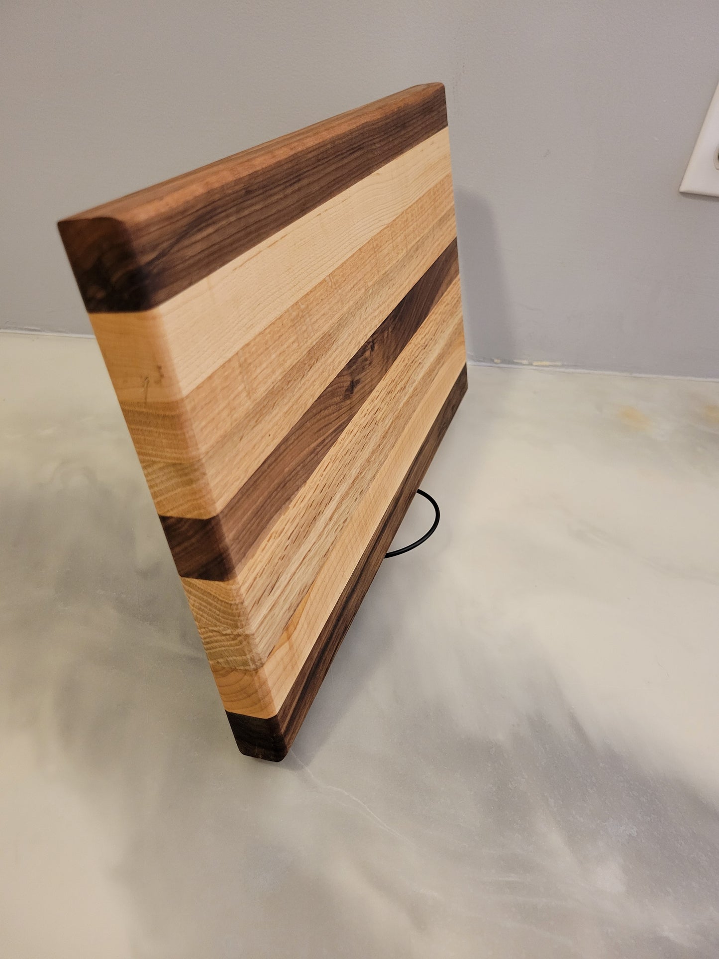 Daily Use Wooden Cutting Board, Roadway design, handcrafted.
