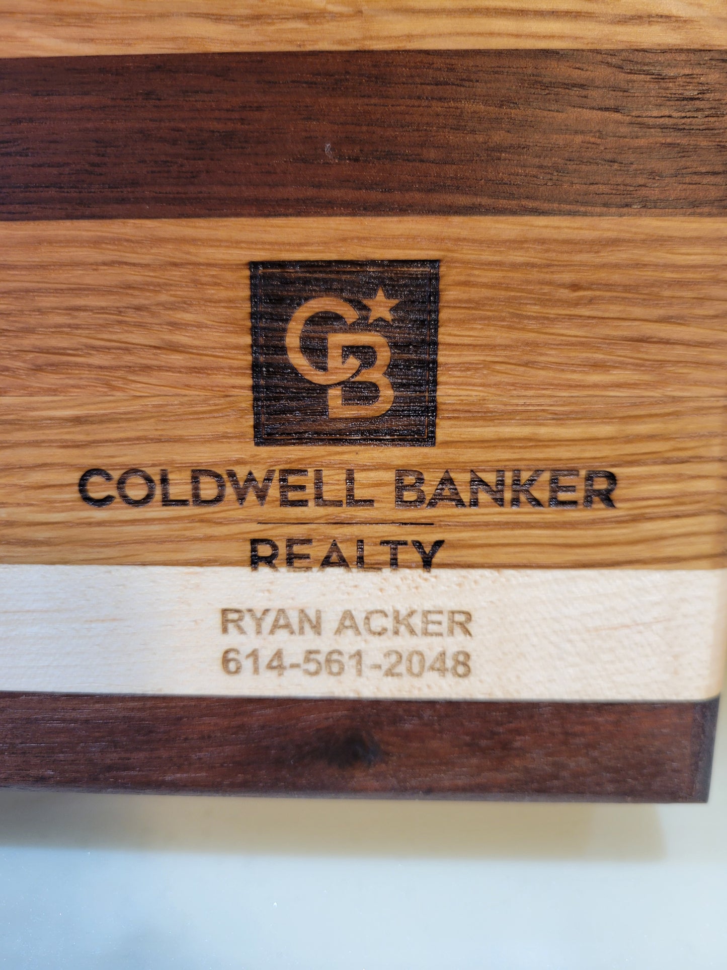 Promote your brand with custom engraved cutting board with your logo!