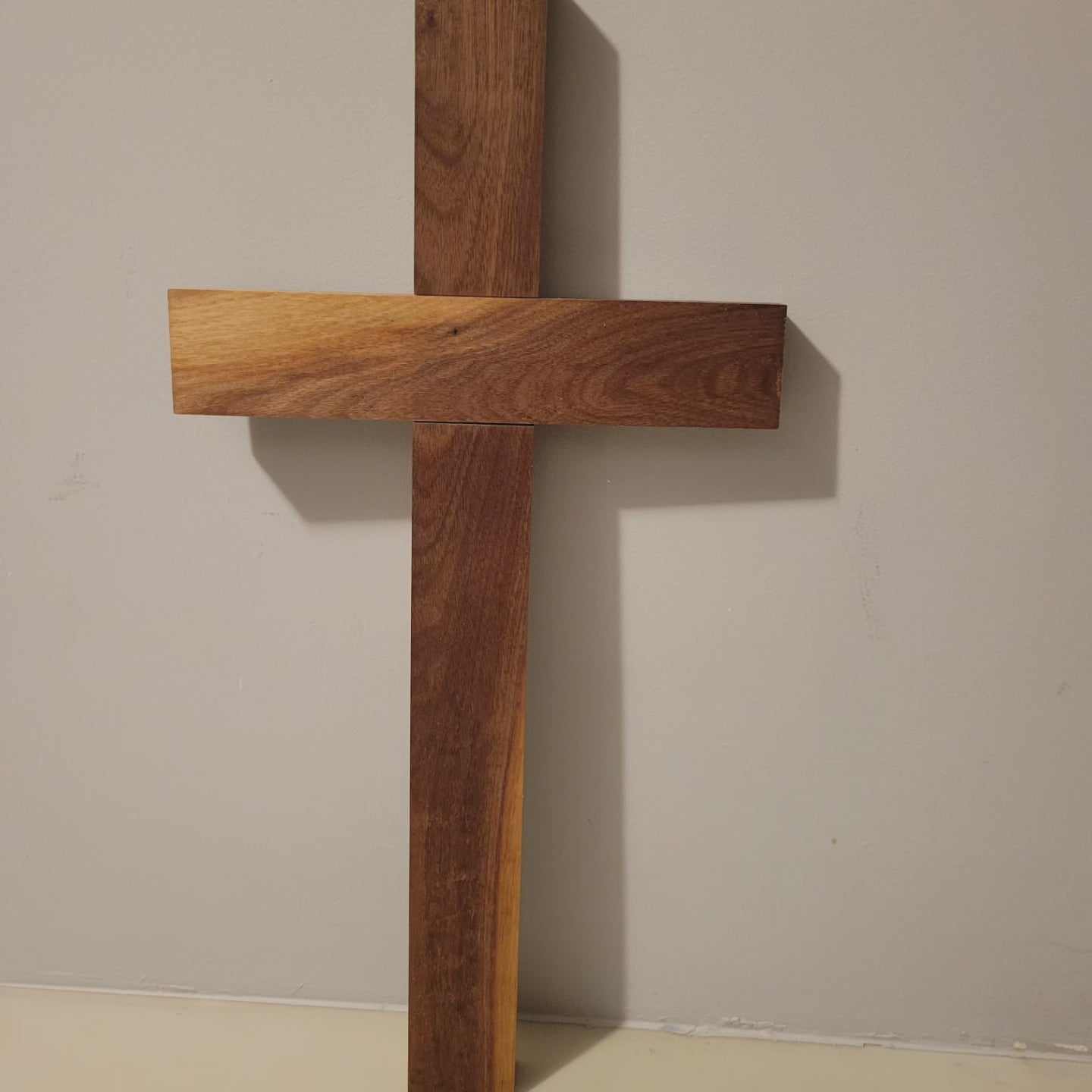 Black Walnut Cross, wall art.