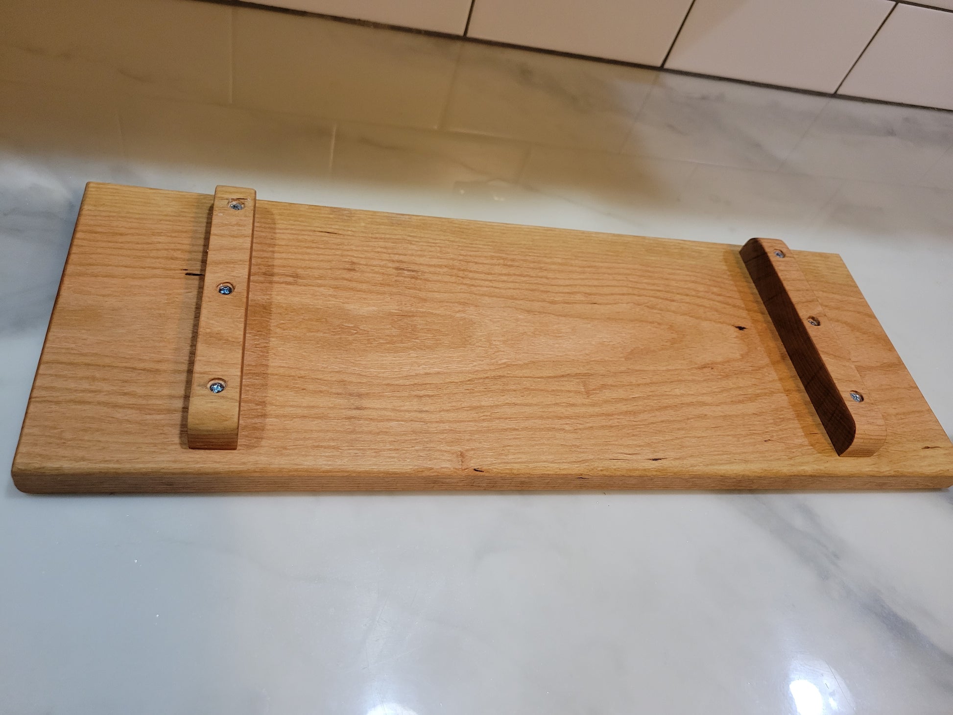 Solid Cherry Sushi Board - bottom