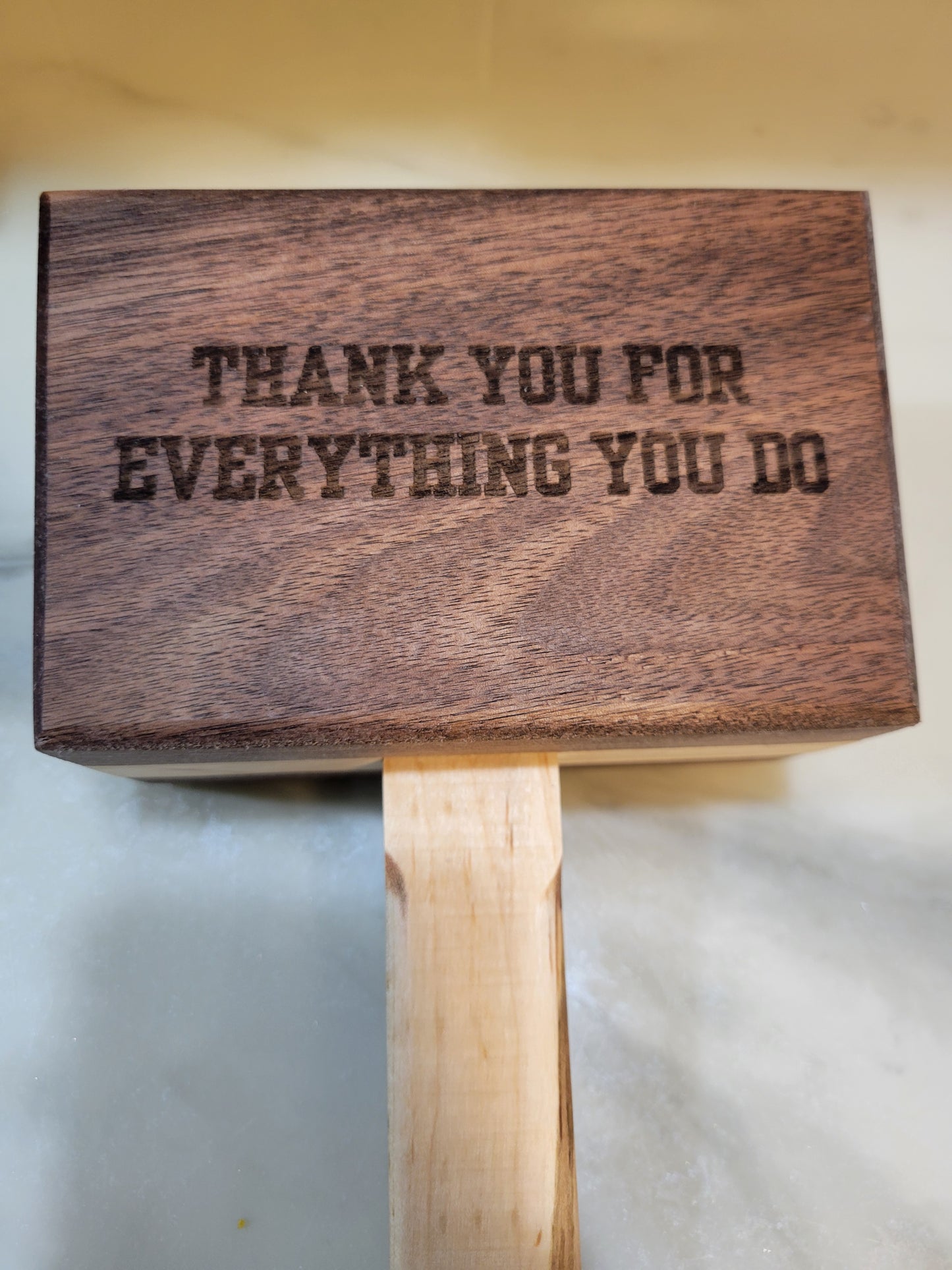 #1 Dad wooden mallet - Thank you