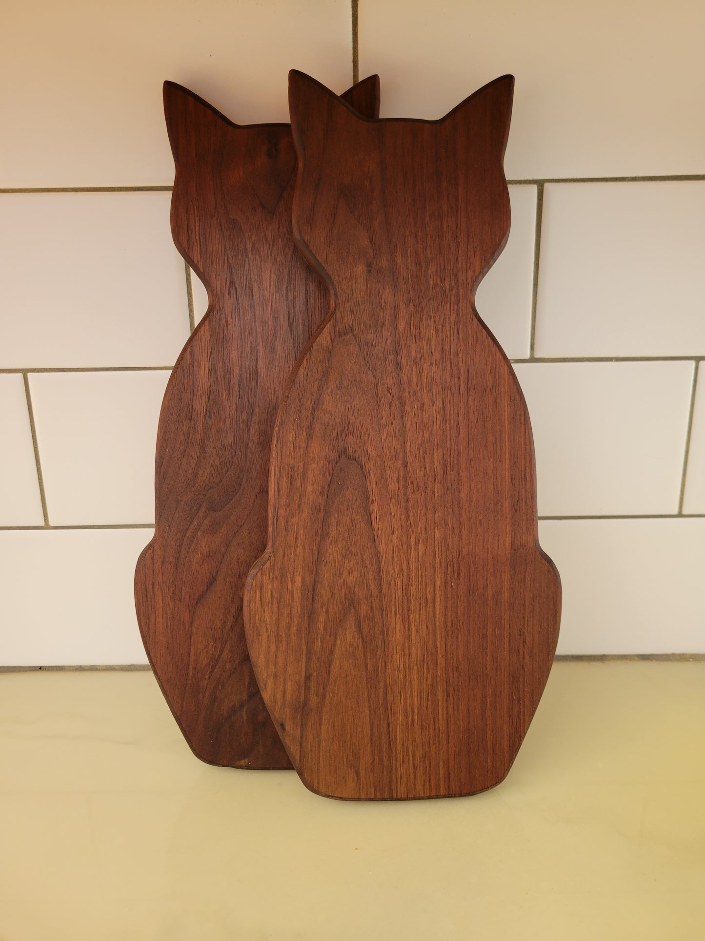 Cat Charcuterie Board - Black Walnut
