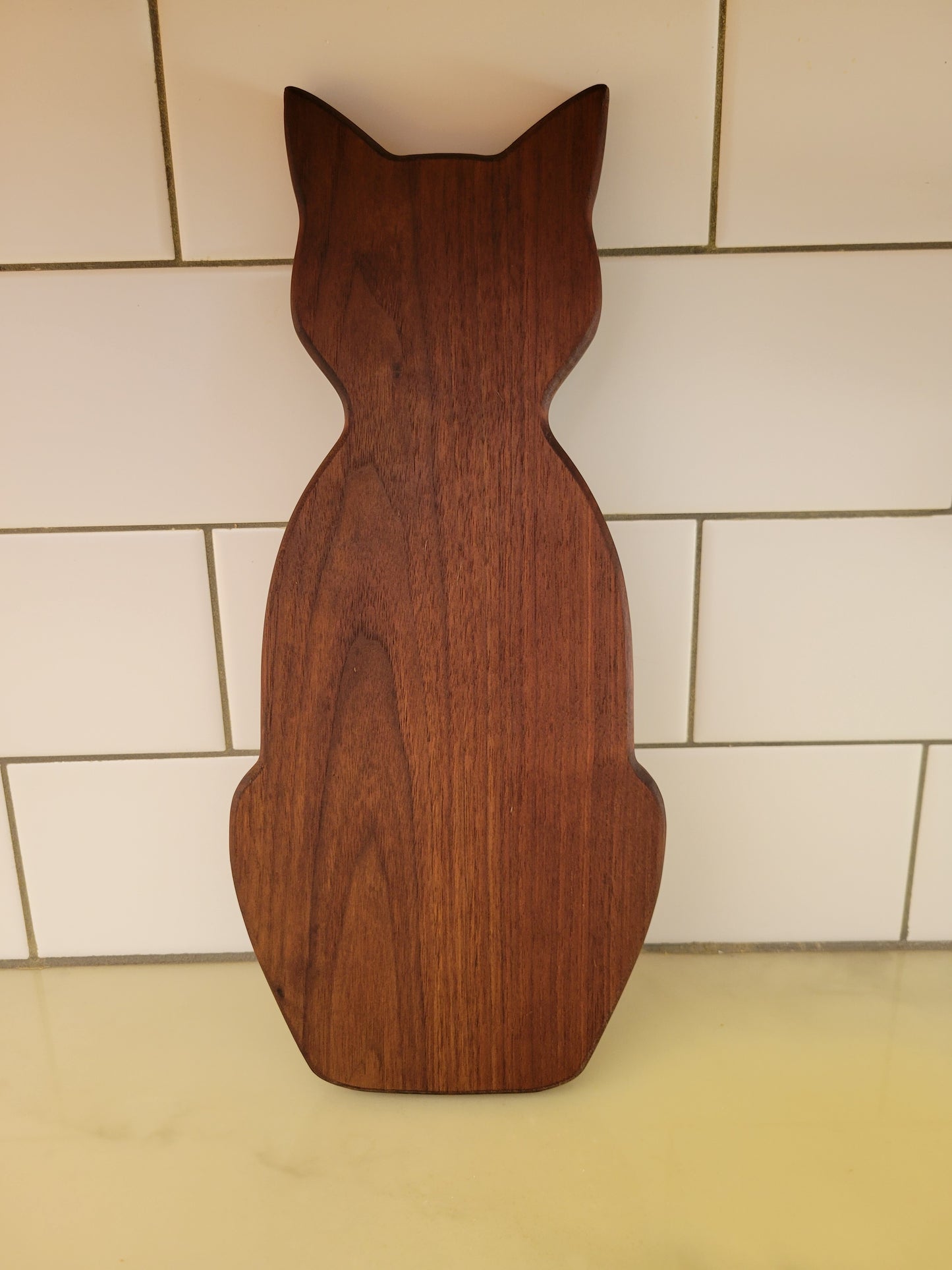 Cat Charcuterie Board - Black Walnut