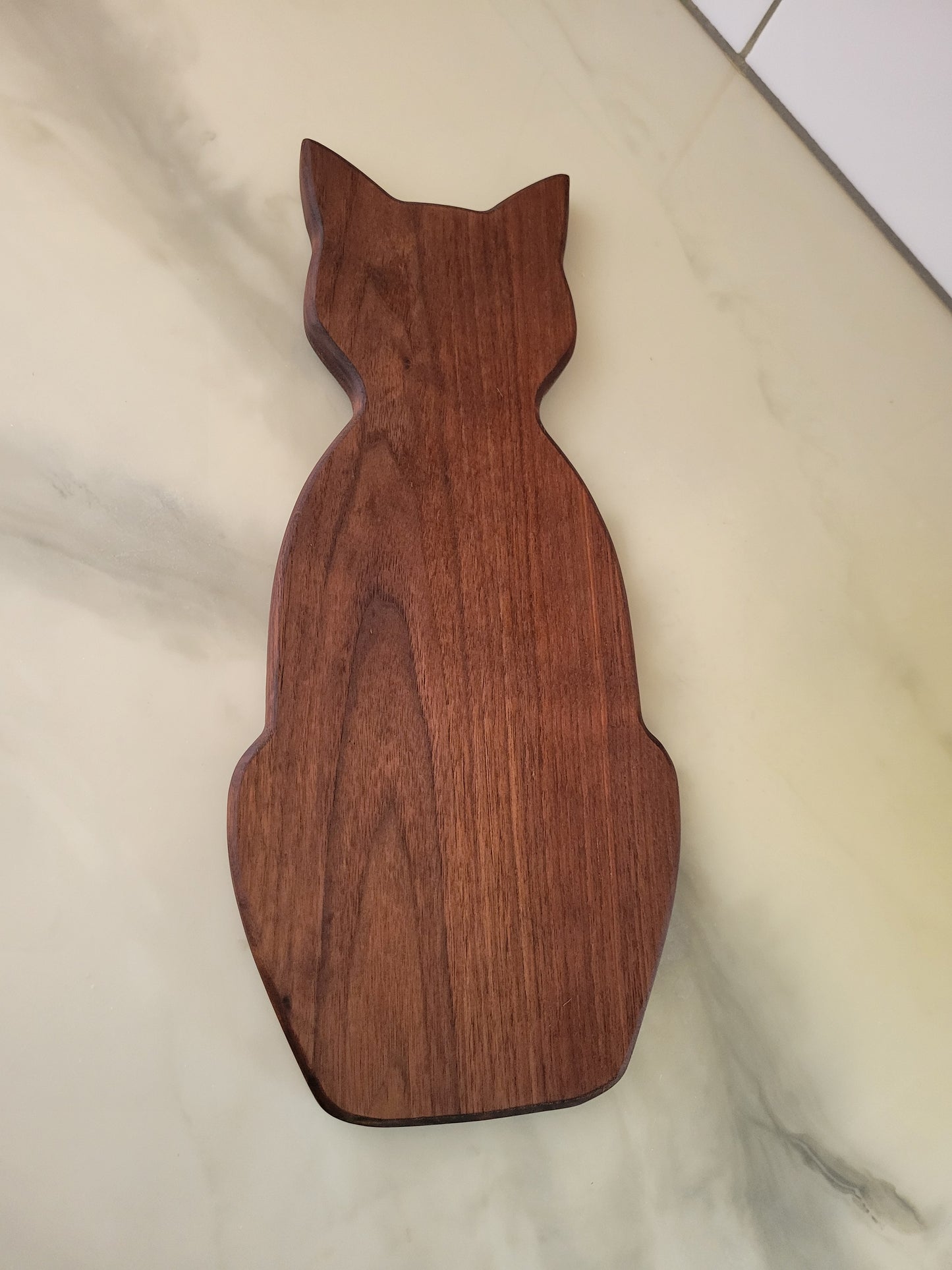 Cat Charcuterie Board - Black Walnut