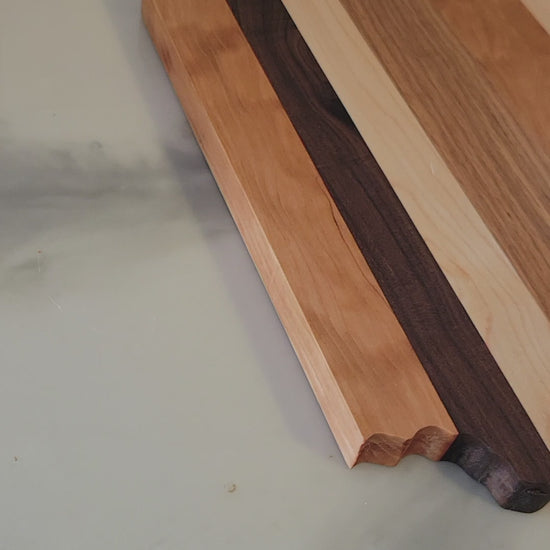state of Ohio Shape wood charcuterie video